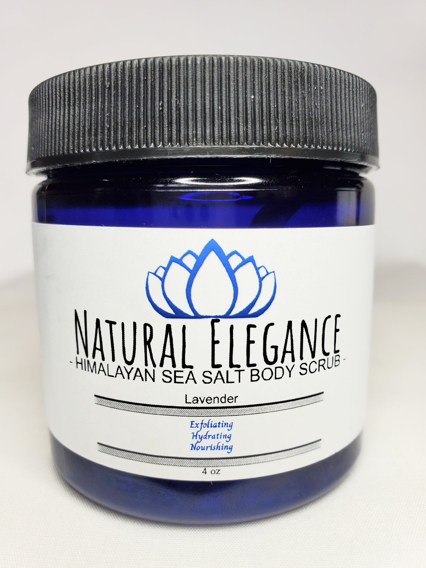 Natural Elegance Products Lavender exfoliating hydrating moisturizing nourishing refreshing all natural handmade vegan best body scrub