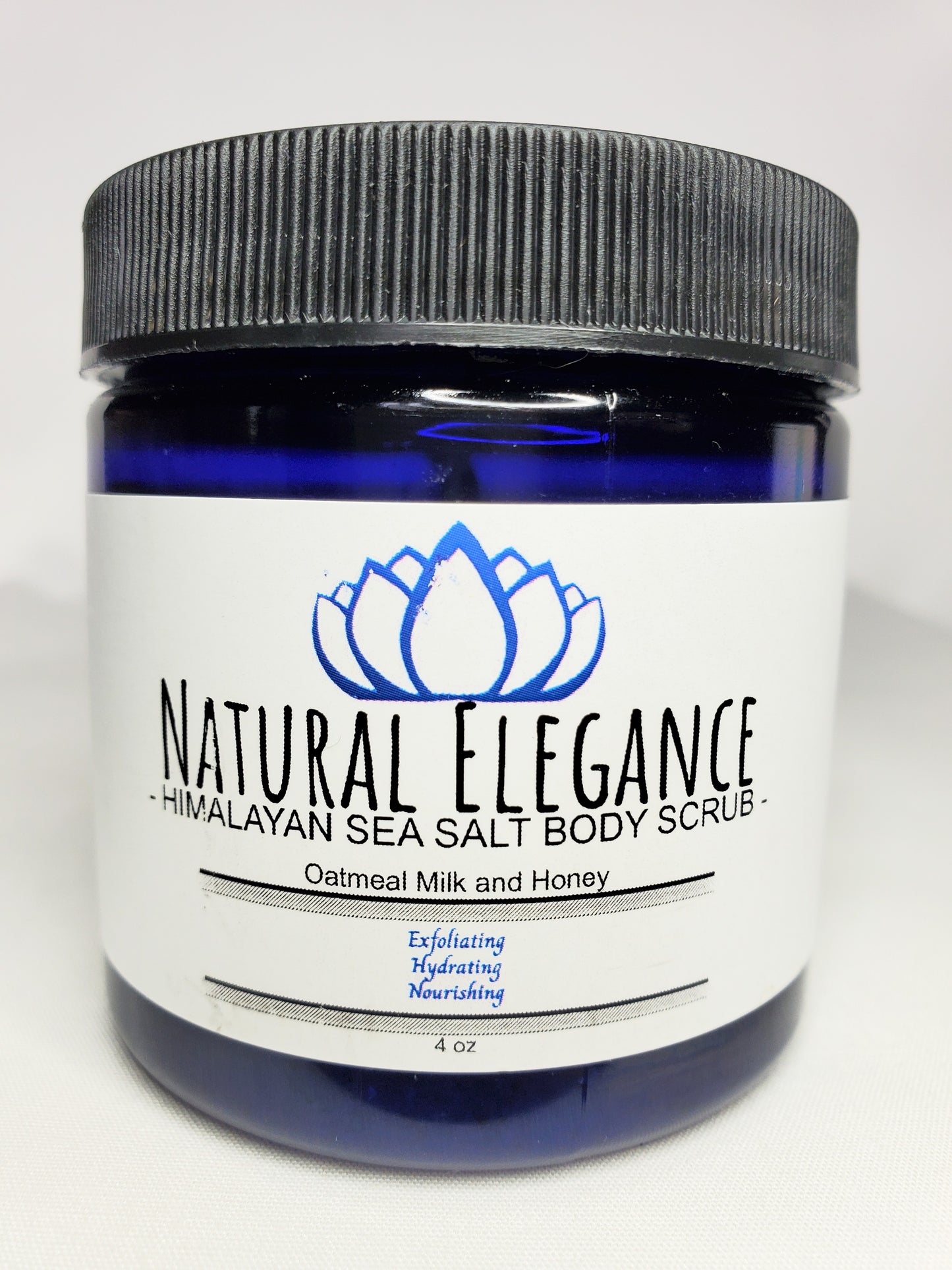 Natural Elegance Products Oatmeal Milk and Honey exfoliating hydrating moisturizing nourishing refreshing all natural handmade vegan best body scrub