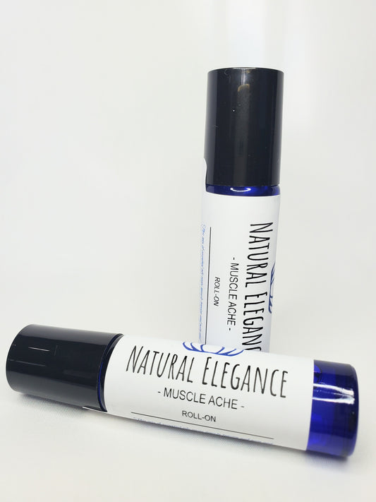 Natural Elegance Products relaxing healing stress relief natural remedy aromatherapy reduce inflammation relax muscles all natural handmade vegan best muscle ache relief roll-on